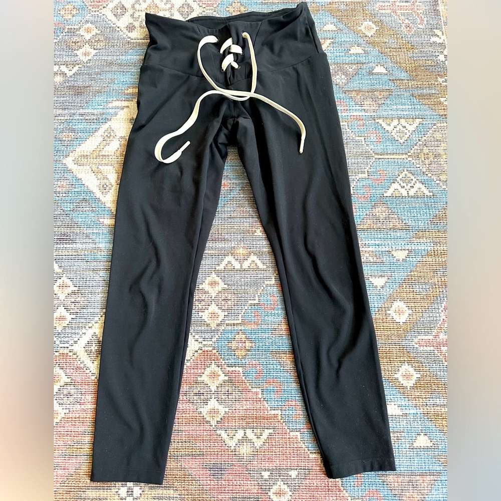 STAUD x New Balance Lace Up Tight in black, size S